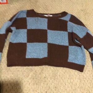 Checkered sweater